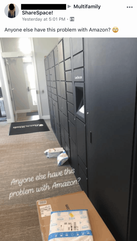 Amazon deliveries outside locker