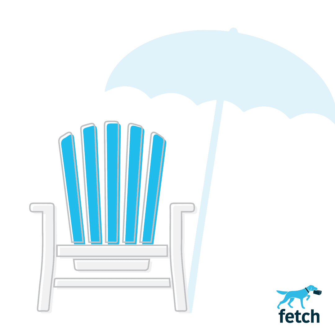 Beach chair and an umbrella